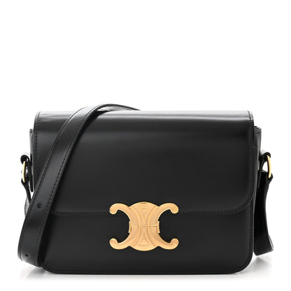 Celine Shiny Calfskin Teen Triomphe Black 1 of 9