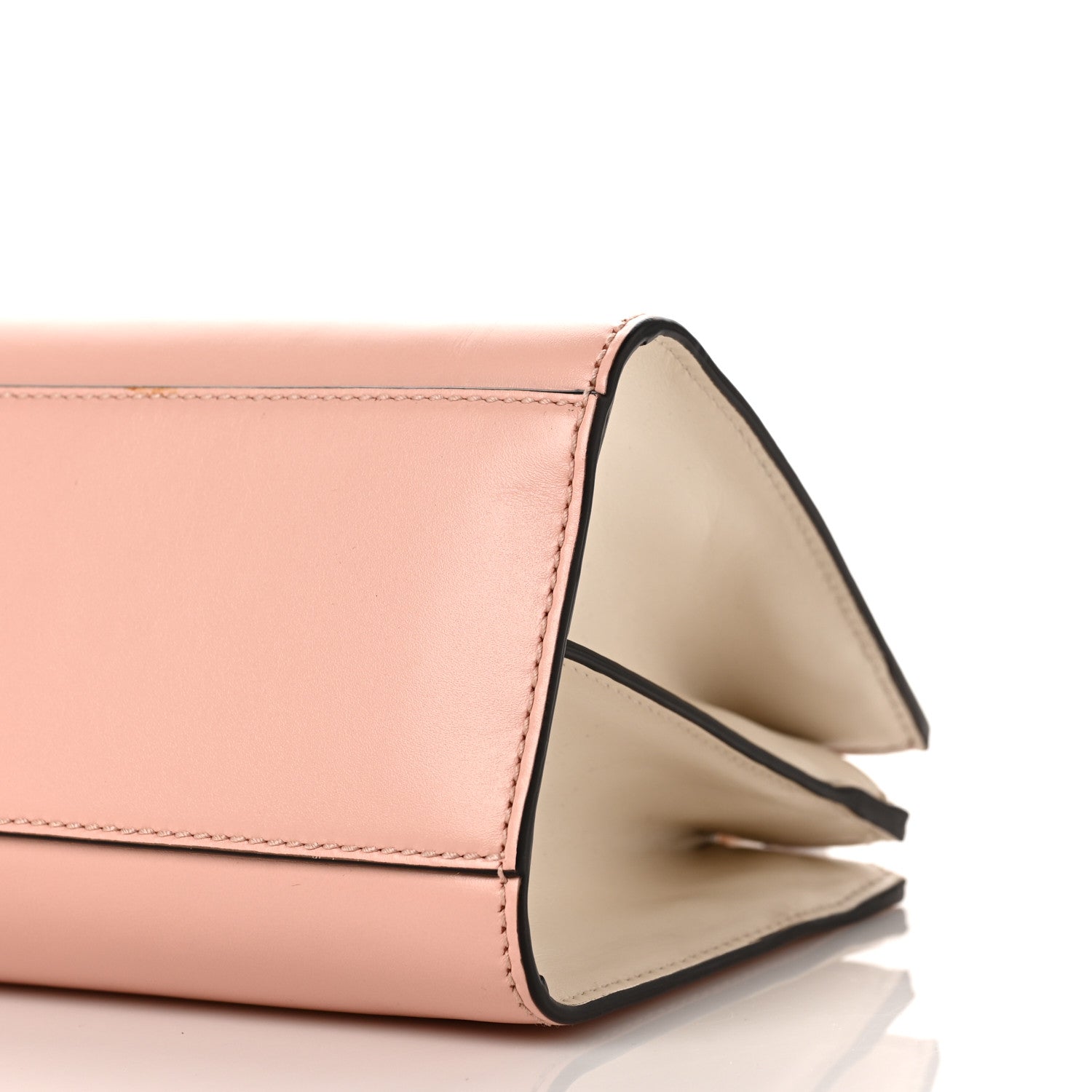Gucci Nappa Bamboo Web Mini Nymphaea Top Handle Bag Perfect Pink Mystic White 9 of 9