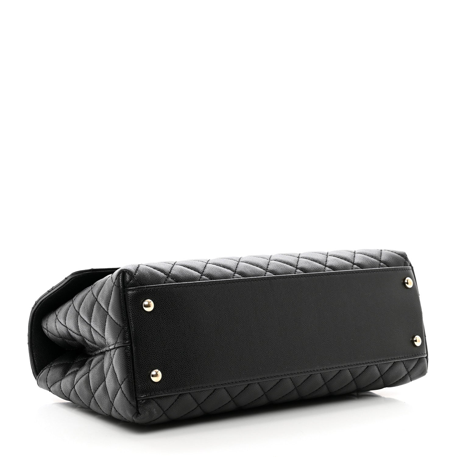 Chanel Caviar Quilted Medium Coco Handle Flap Black 4 of 11