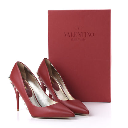 Valentino Garavani Nappa Rockstud Jaw Stud 100mm Pumps 37 Rosso Valentino 9 of 9