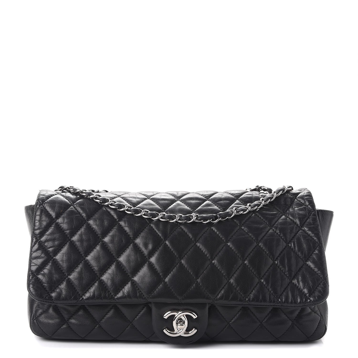 Chanel Lambskin Jumbo Coco Rain Flap Black 1 of 9