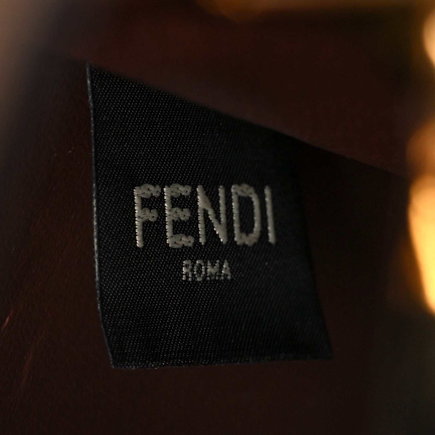 Fendi Vitello Seta Nappa Bi-Color Small Peekaboo I SEE U Satchel Miele Scuro Light Rose Ghianda 5 of 8