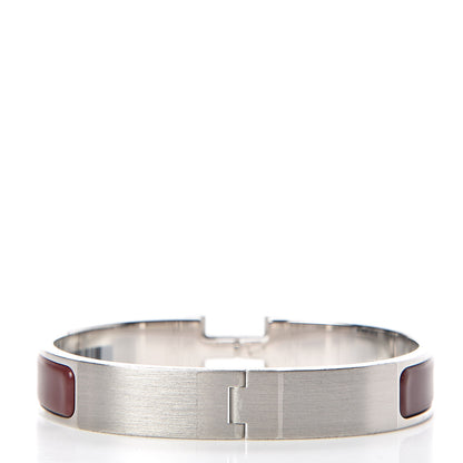 Hermes Matte Enamel Narrow Clic Clac HH Bracelet T5 Myrtille 3 of 4