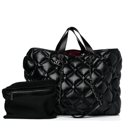 Chanel Calfskin Quilted Large Chesterfield Tote Black 1 of 12