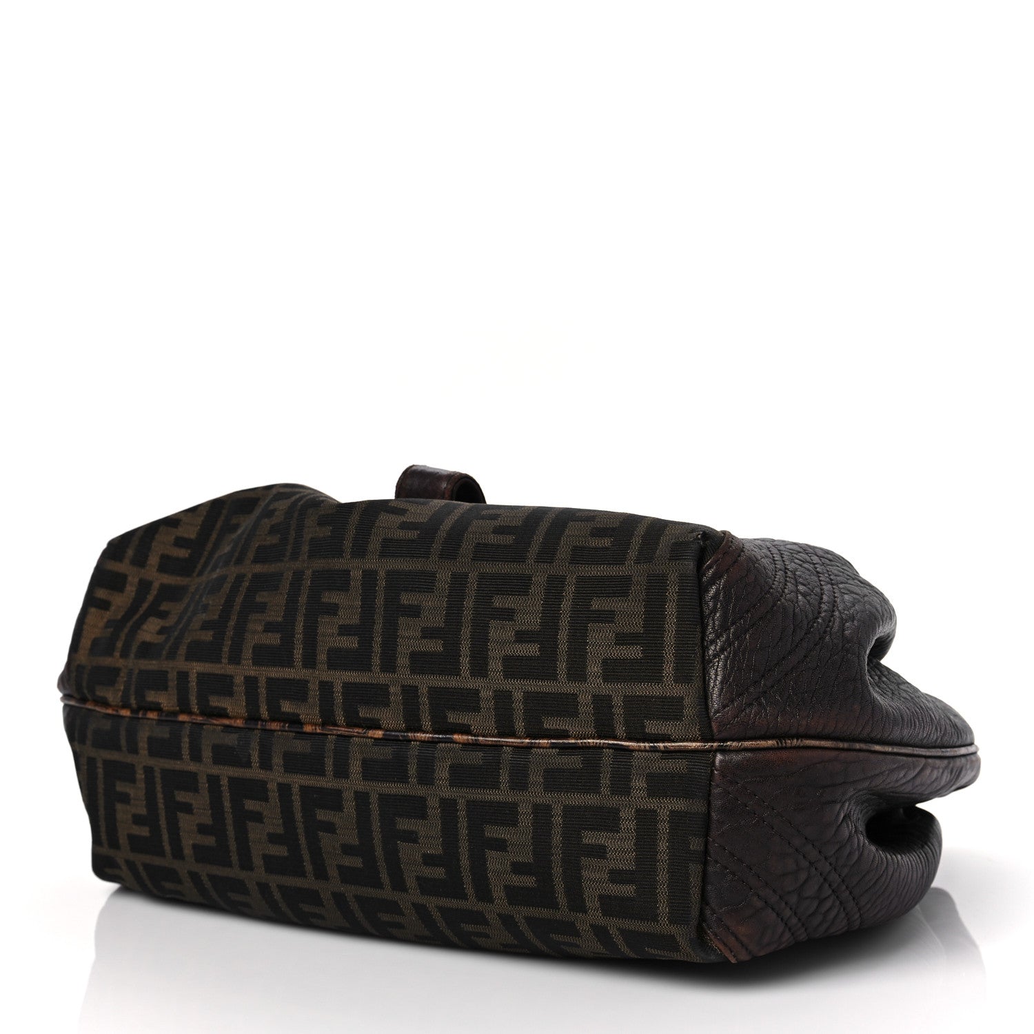 Fendi Zucca Nappa Nuvolata Vitello Tortuga Spy Tobacco Moro 7 of 7