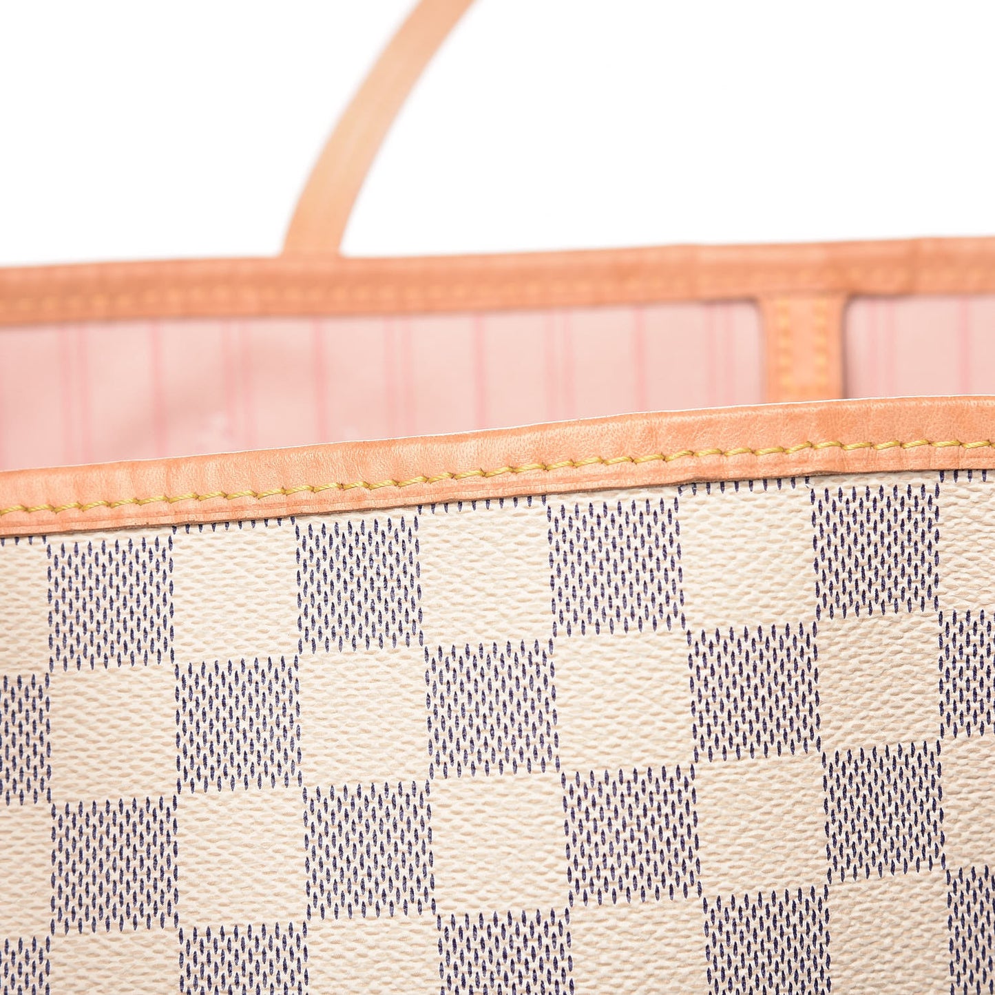 Damier Azur Neo Neverfull MM Rose Ballerine