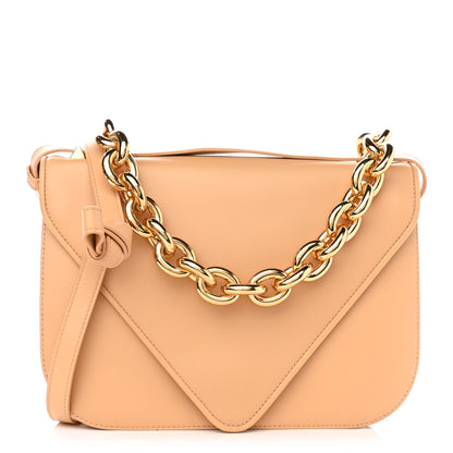 Bottega Veneta Calfskin Mount Envelope Bag Almond 1 of 9
