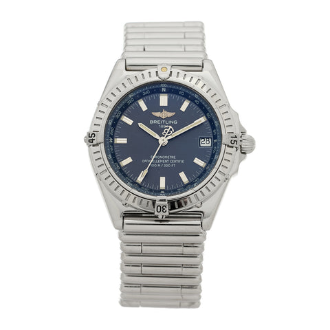 Stainless Steel 38mm Windrider Wings Automatic Watch Blue A10350