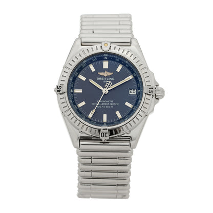 Breitling Stainless Steel 38mm Windrider Wings Automatic Watch Blue A10350 1 of 4