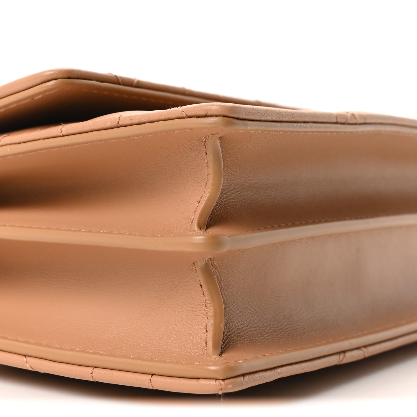 Lambskin Macrocannage Mini Miss Caro Bag Tan