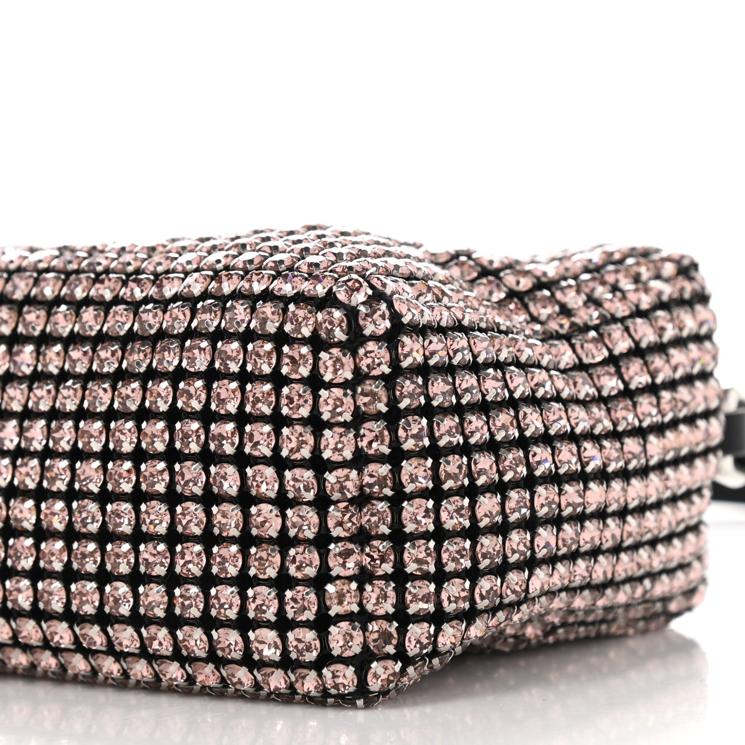Alexander Wang Mesh Crystal Rhinestone Mini Heiress Pouch Pink 7 of 8
