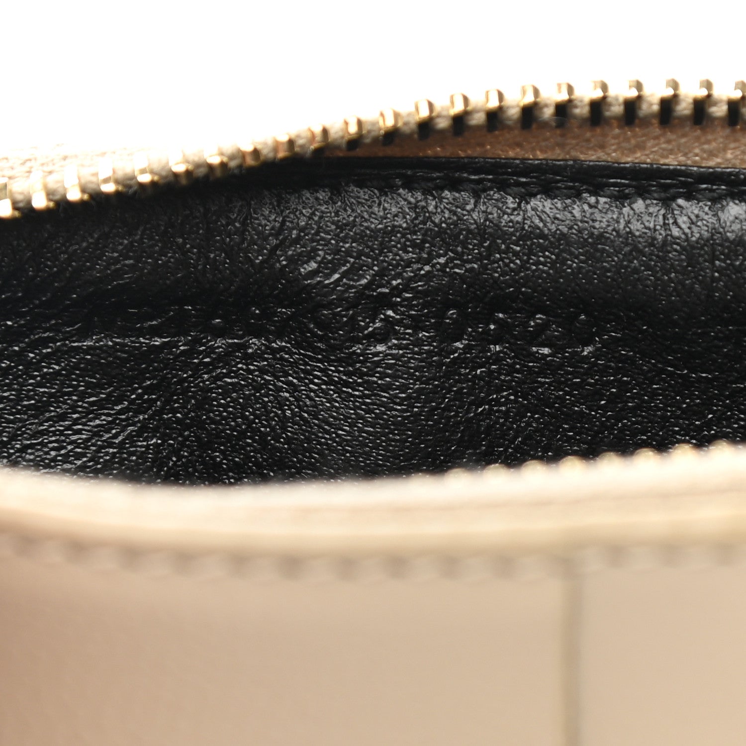 Saint Laurent Monogram Grain de Poudre 5 Fragments Zip Pouch Card Holder Dark Latte 7 of 9