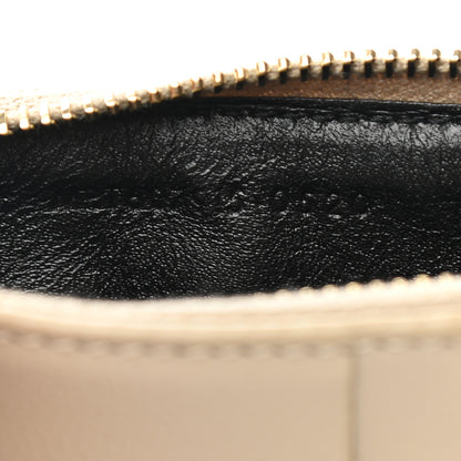 Saint Laurent Monogram Grain de Poudre 5 Fragments Zip Pouch Card Holder Dark Latte 7 of 9