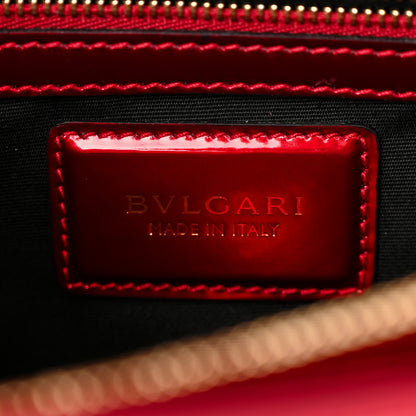 Bulgari Metallic Calfskin Serpenti Forever Shoulder Bag Red 7 of 11