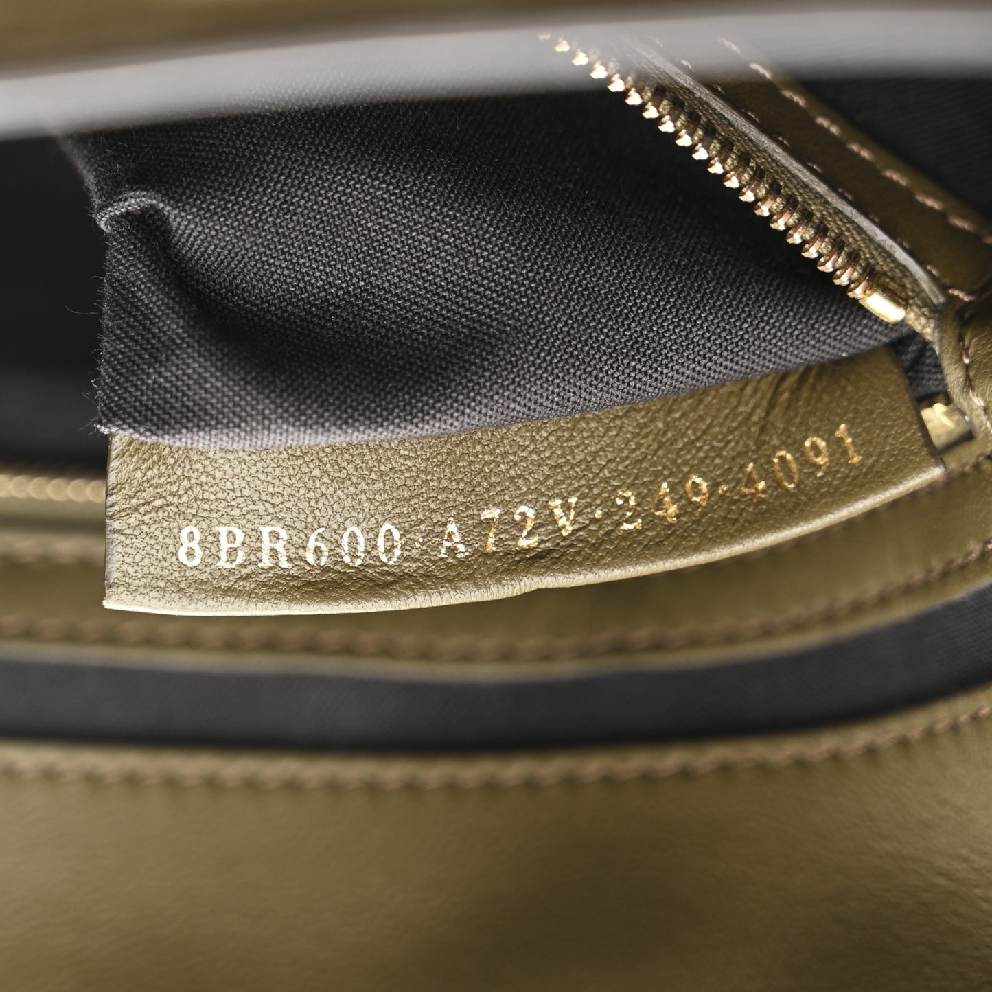 Nappa FF 1974 Embossed Baguette Avocado