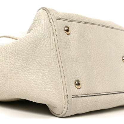 Gucci Pebbled Calfskin Medium Soho Shoulder Bag Off White 9 of 11