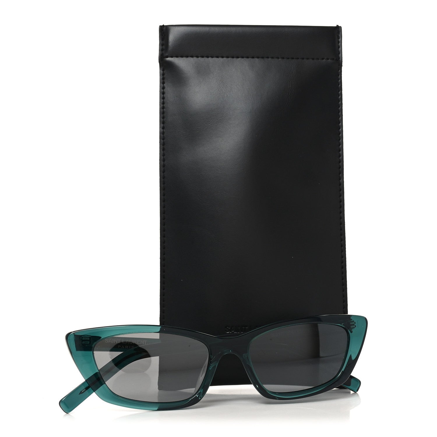 Saint Laurent Acetate Cat Eye Sunglasses SL277 Green 7 of 7