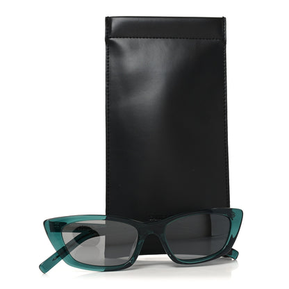 Saint Laurent Acetate Cat Eye Sunglasses SL277 Green 7 of 7