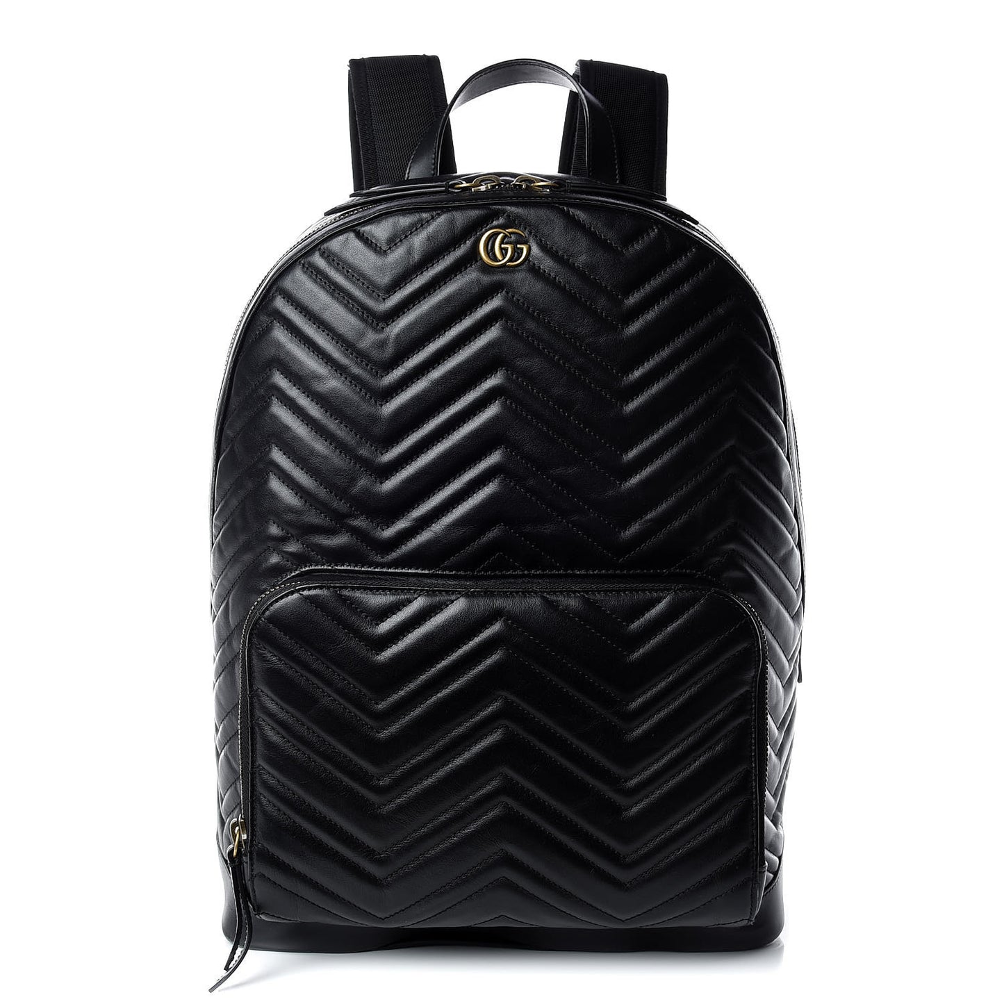 Calfskin Matelasse GG Marmont Day Backpack Black