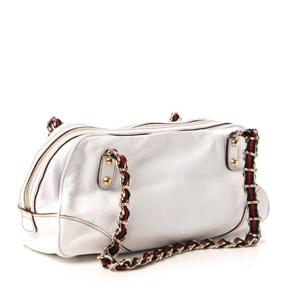 Gucci Goatskin Small Capri Bowler White 3 of 8