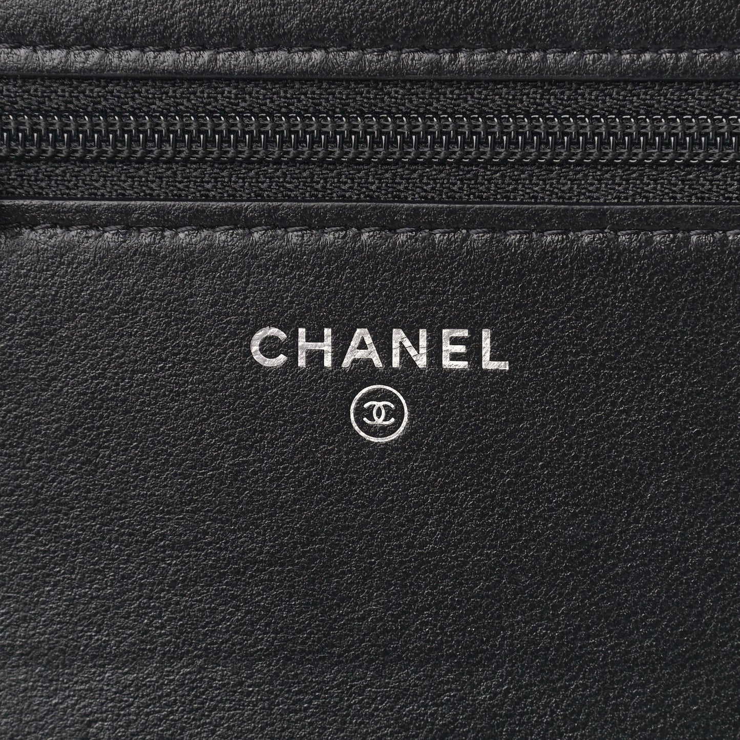 Lambskin Quilted Wallet On Chain WOC Black Pink Light Blue