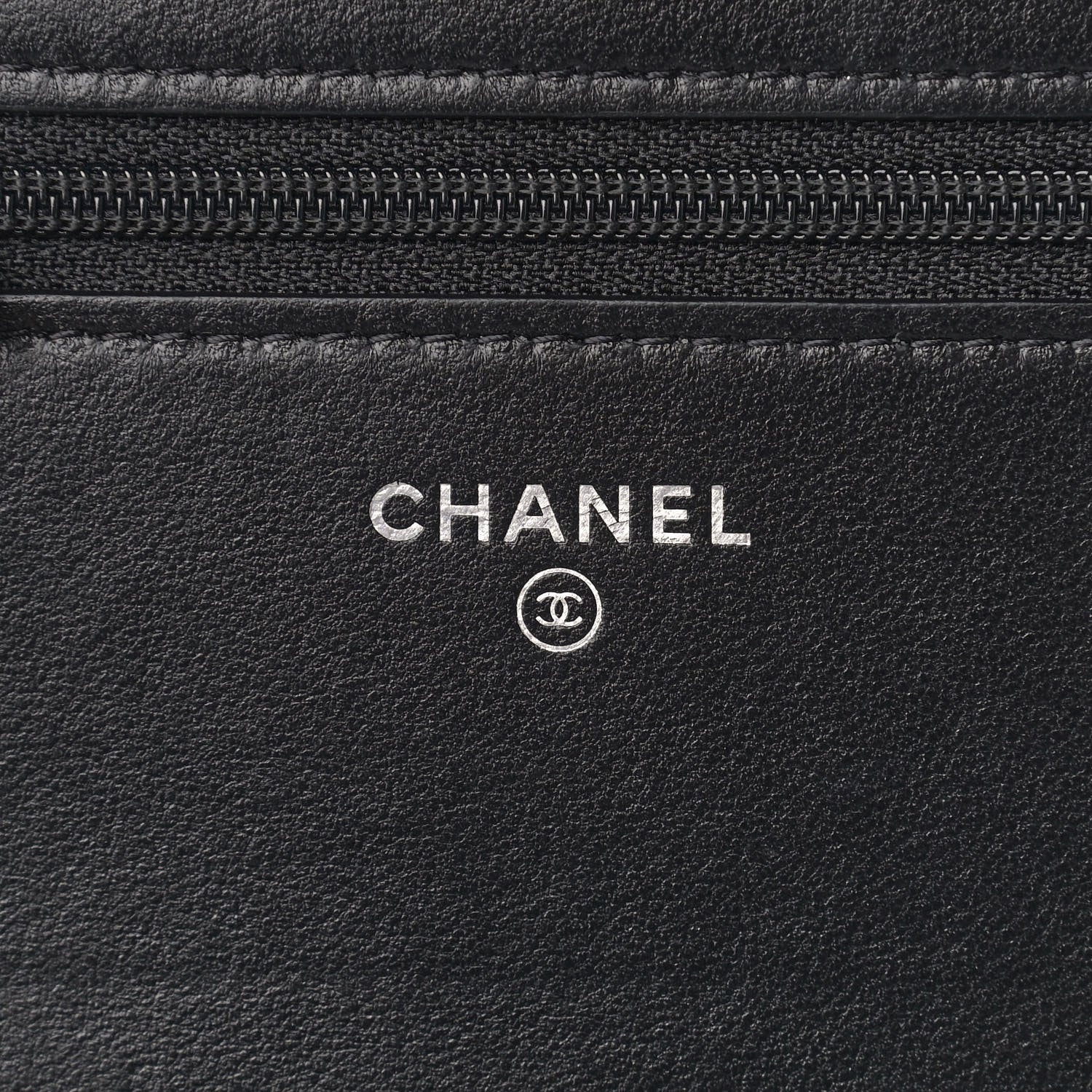 Chanel Lambskin Quilted Wallet On Chain WOC Black Pink Light Blue 5 of 16