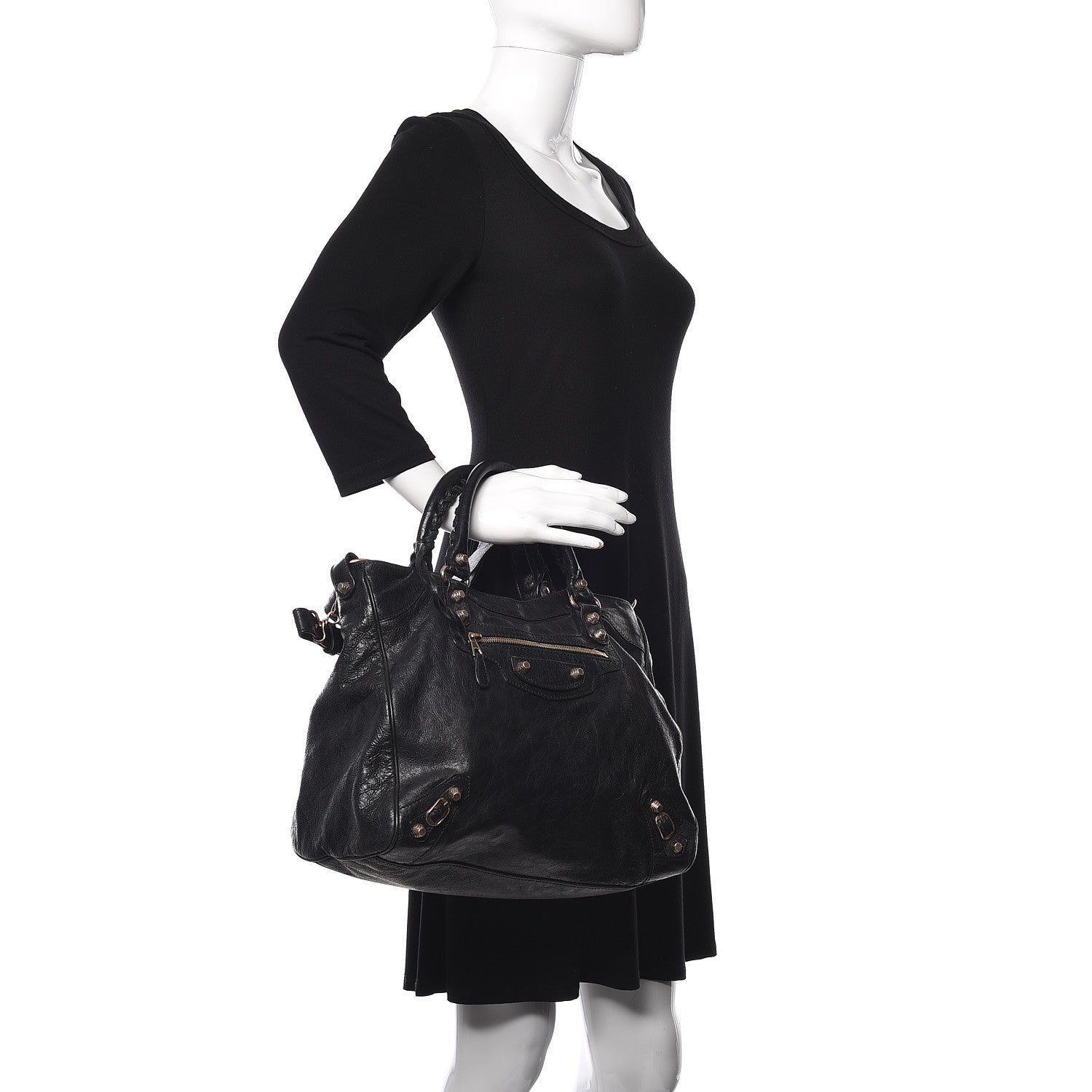 Balenciaga Agneau Giant 12 Rose Gold Hardware Velo Black 3 of 11