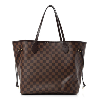 Louis Vuitton Damier Ebene Neo Neverfull MM Rose Ballerine 1 of 14