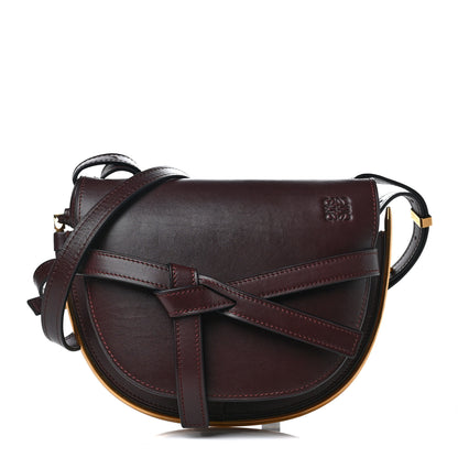 Loewe Calfskin Small Metal Gate Crossbody Bag Oxblood 1 of 12