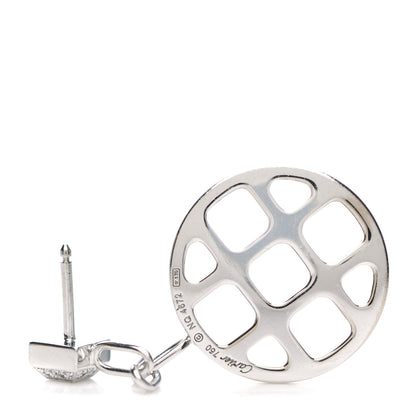 Cartier 18K White Gold Diamond Pasha Drop Earrings 4 of 5