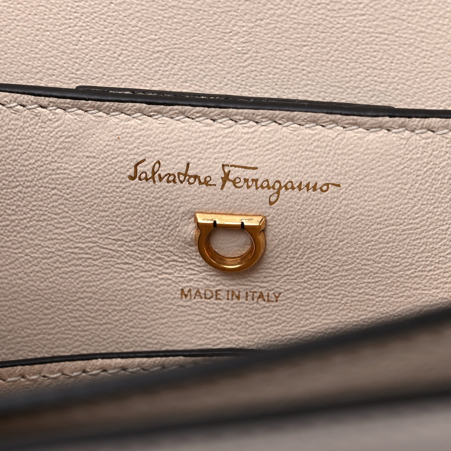 Salvatore Ferragamo Calfskin Small Trapezio Crossbody White 6 of 8
