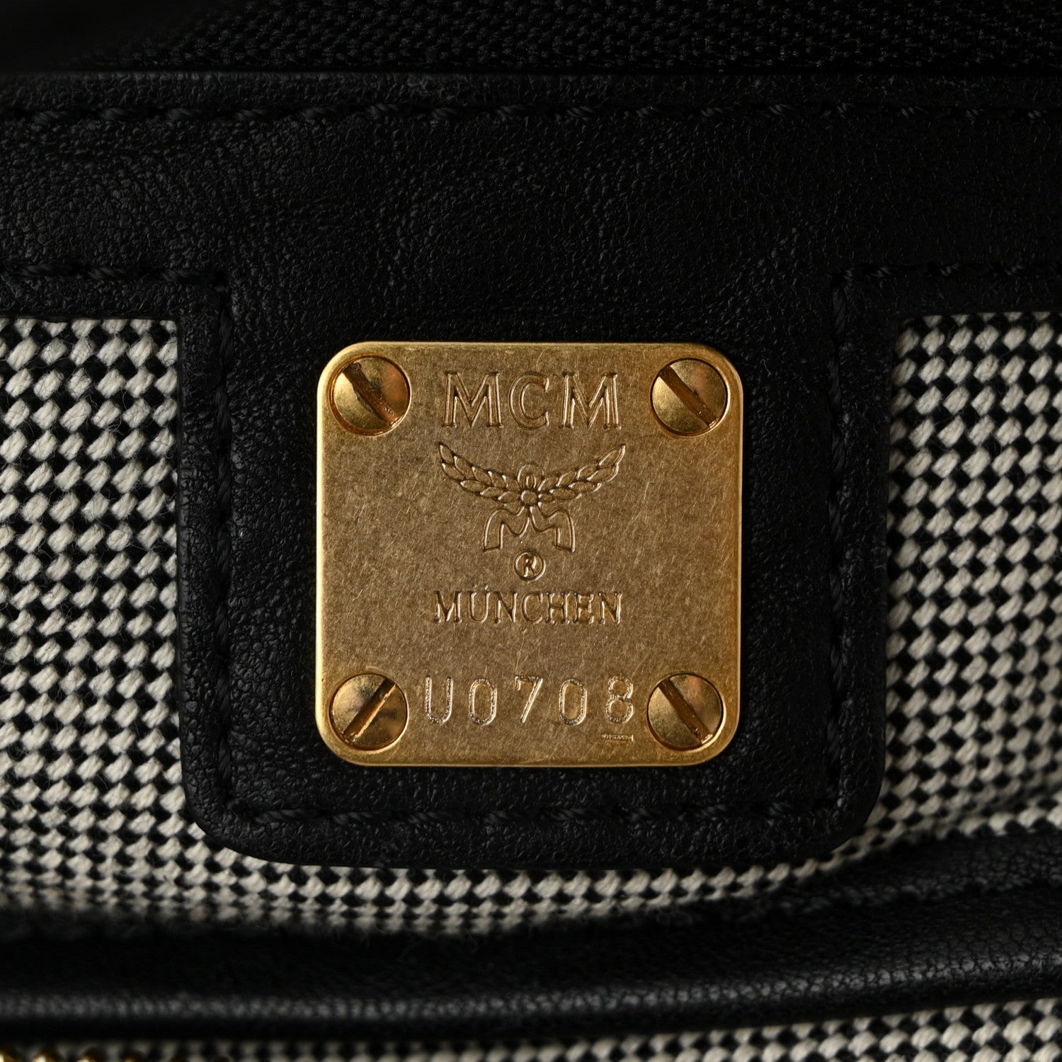 MCM Lambskin Studded Mini Keana Shoulder Bag Black 6 of 12