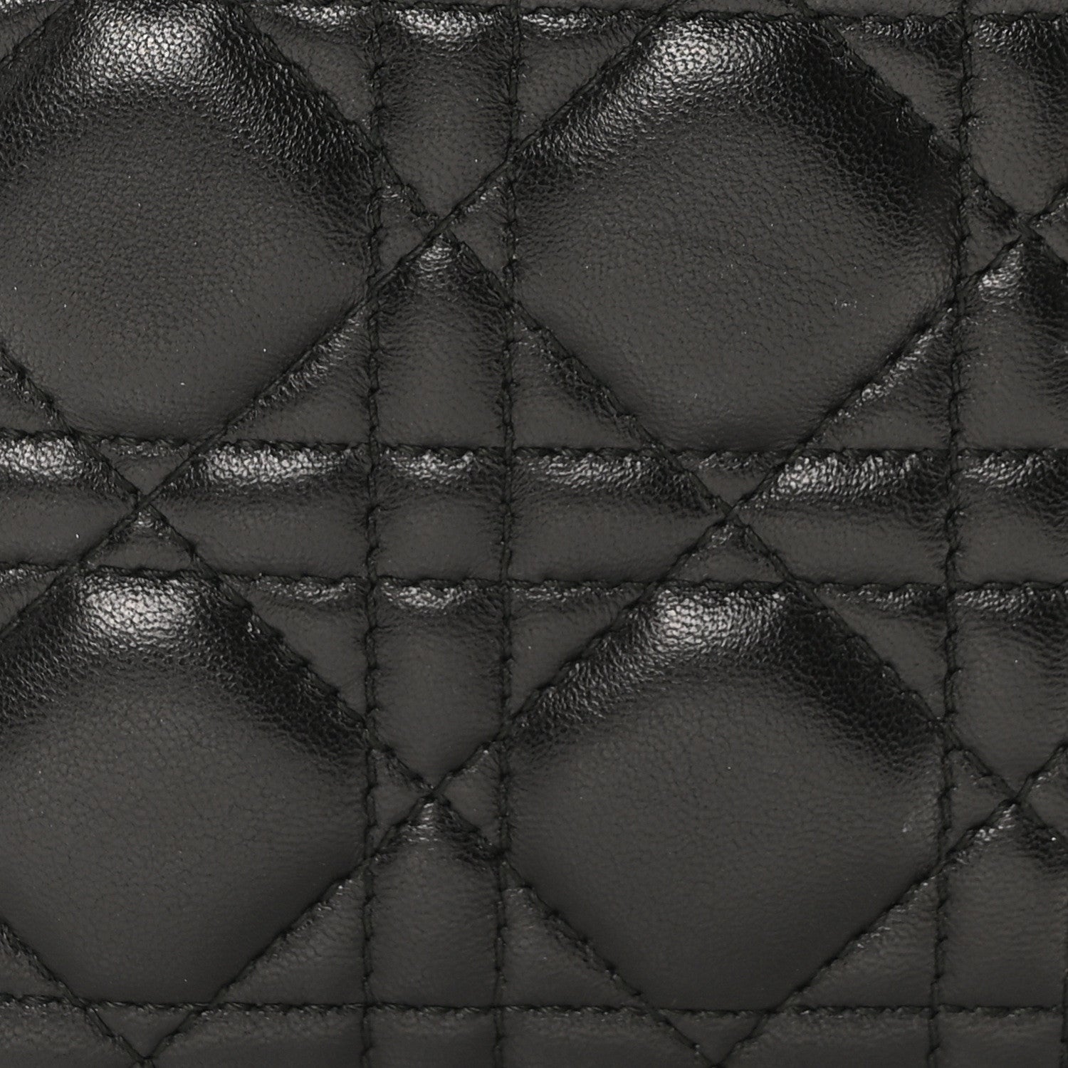 Christian Dior Lambskin Cannage Mini Lady Dior Black 7 of 9