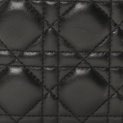 Christian Dior Lambskin Cannage Mini Lady Dior Black 7 of 9