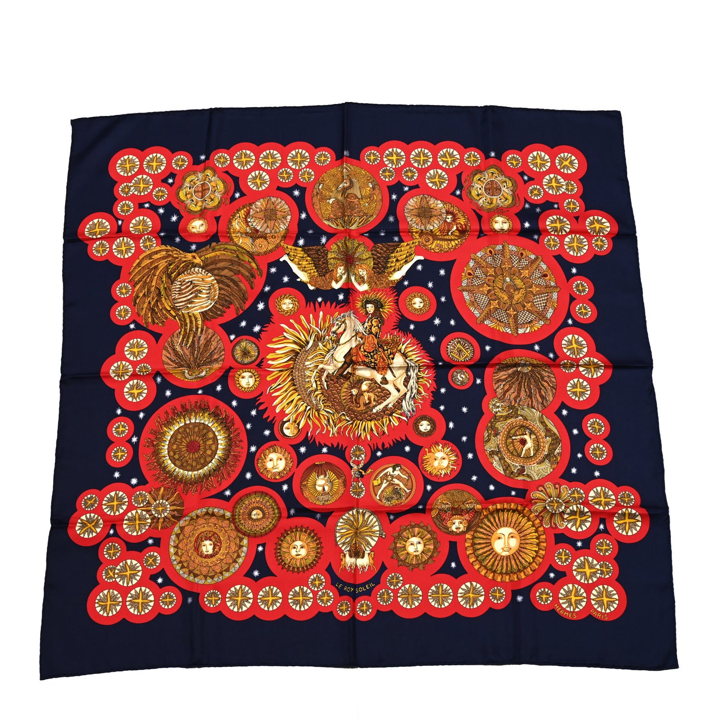 Silk Le Roy Soleil Scarf 90