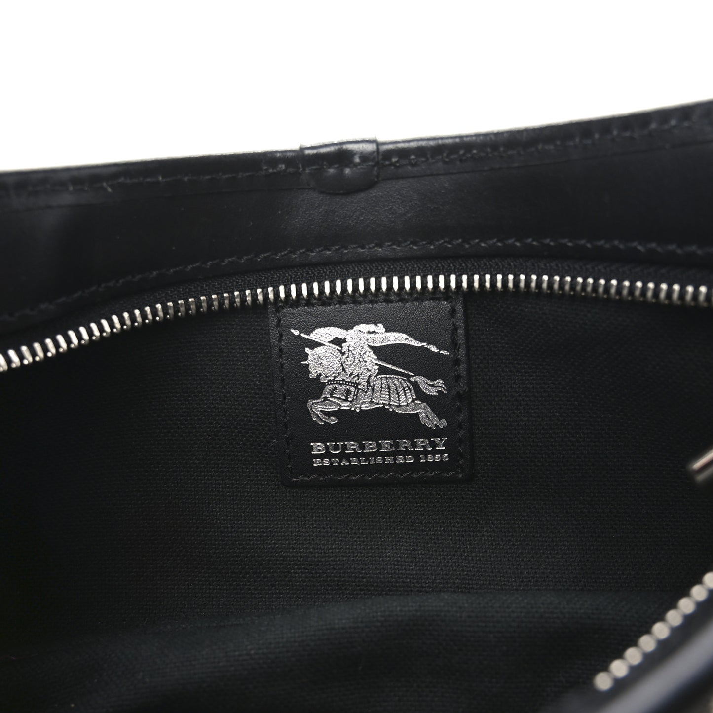 House Check Shoulder Bag Black