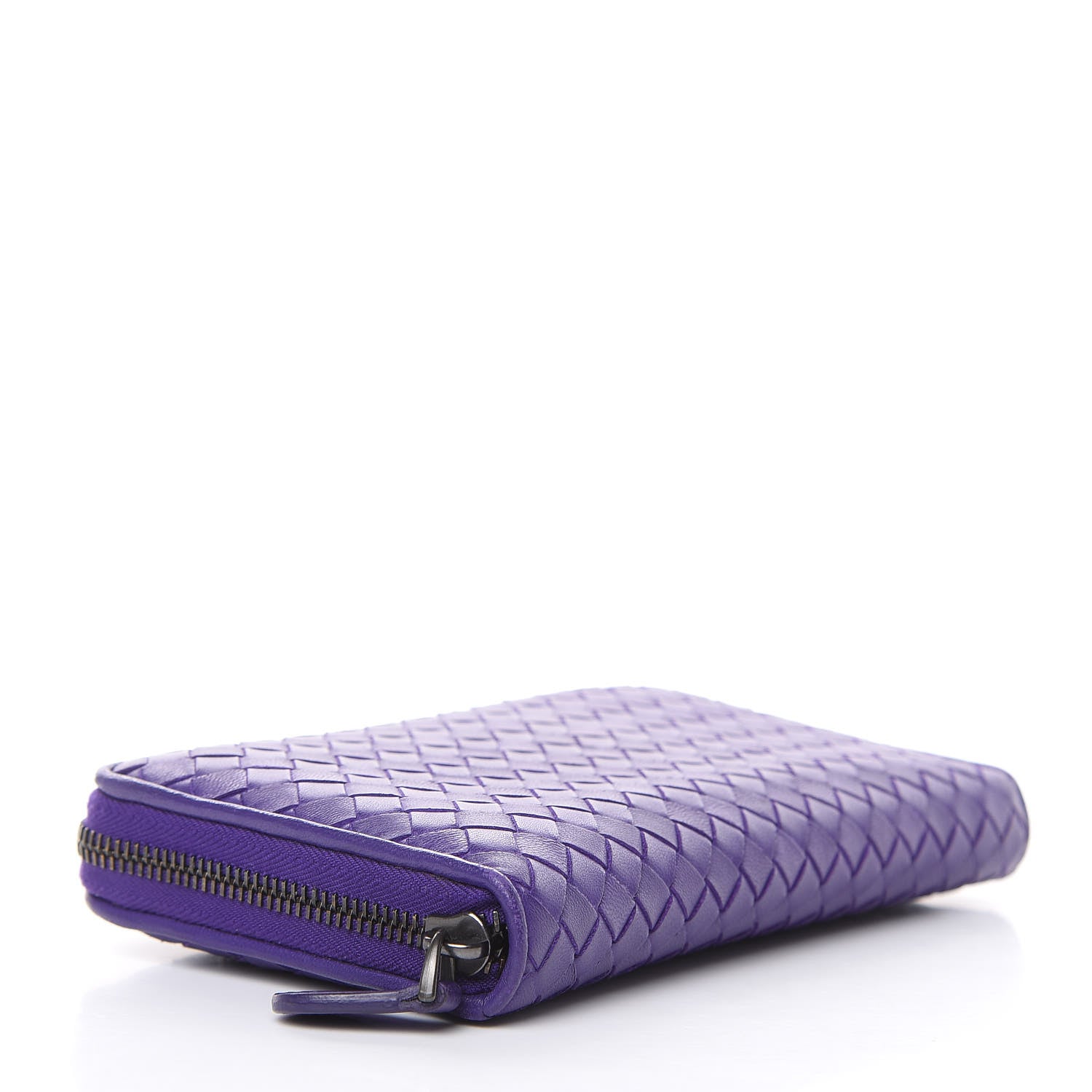 Bottega Veneta Nappa Intrecciato Zip Around Wallet Anemone 4 of 10