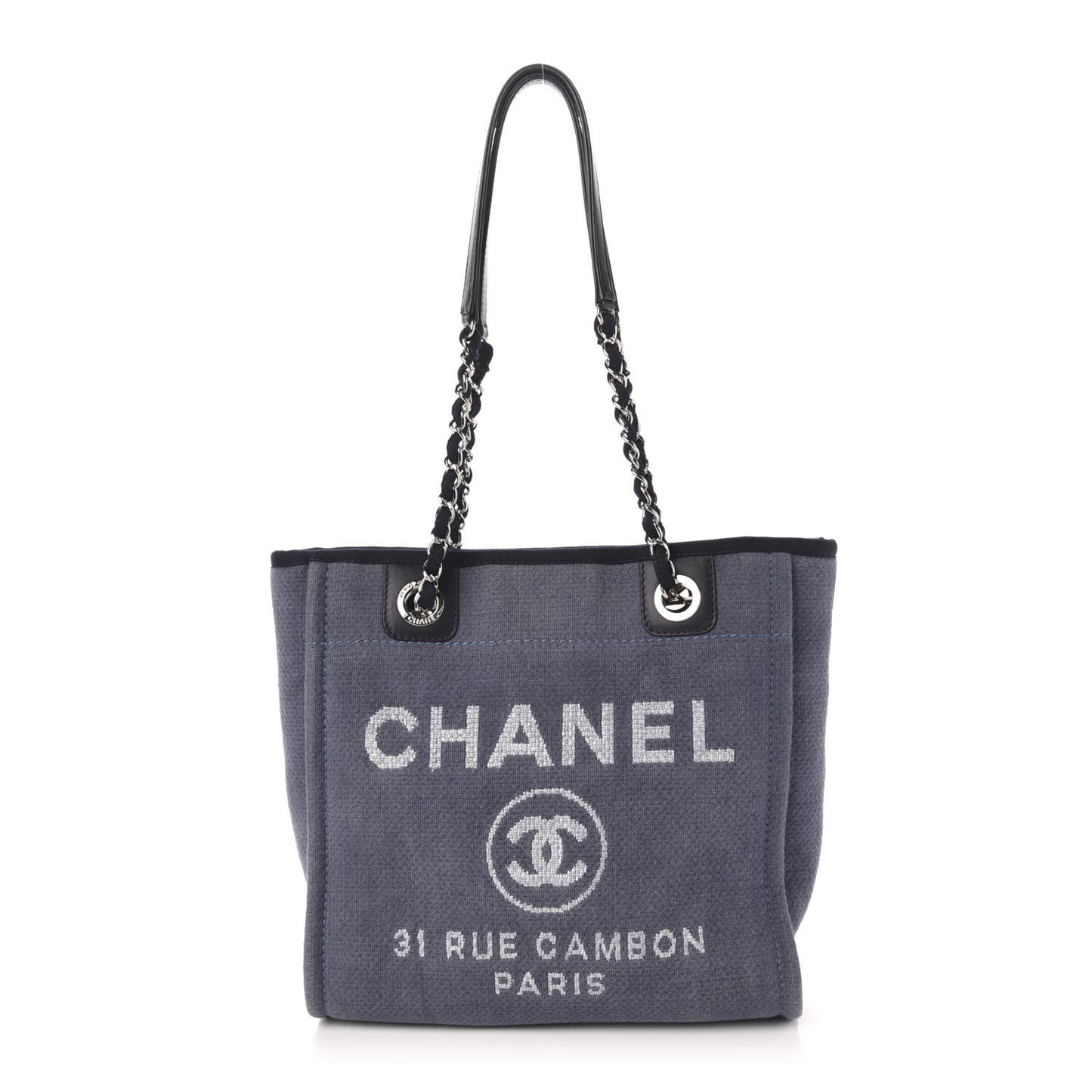 Canvas Mini Deauville Tote Denim Blue