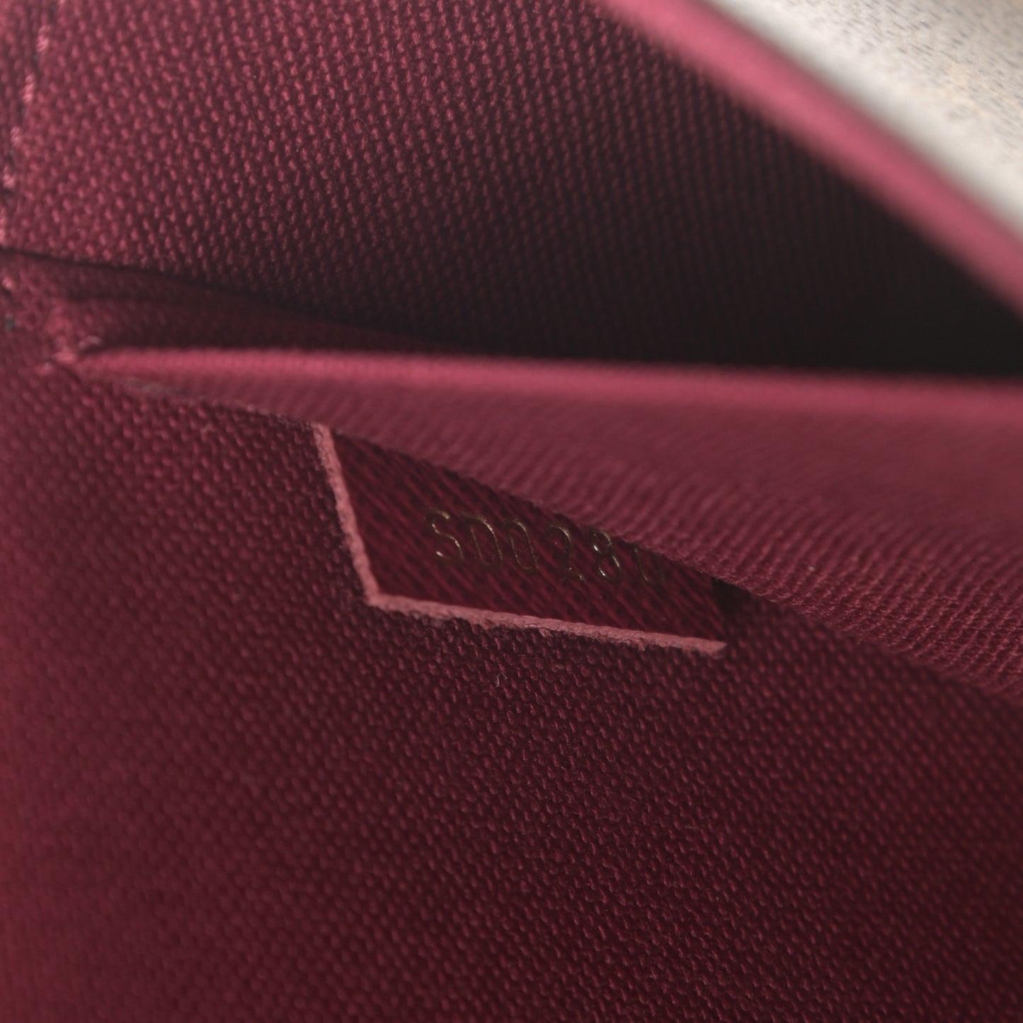 Monogram Pochette Felicie Chain Wallet Fuchsia