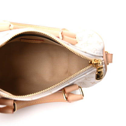 Louis Vuitton Monogram Mini Jacquard Speedy Bandouliere 20 Mastic Cream 5 of 9