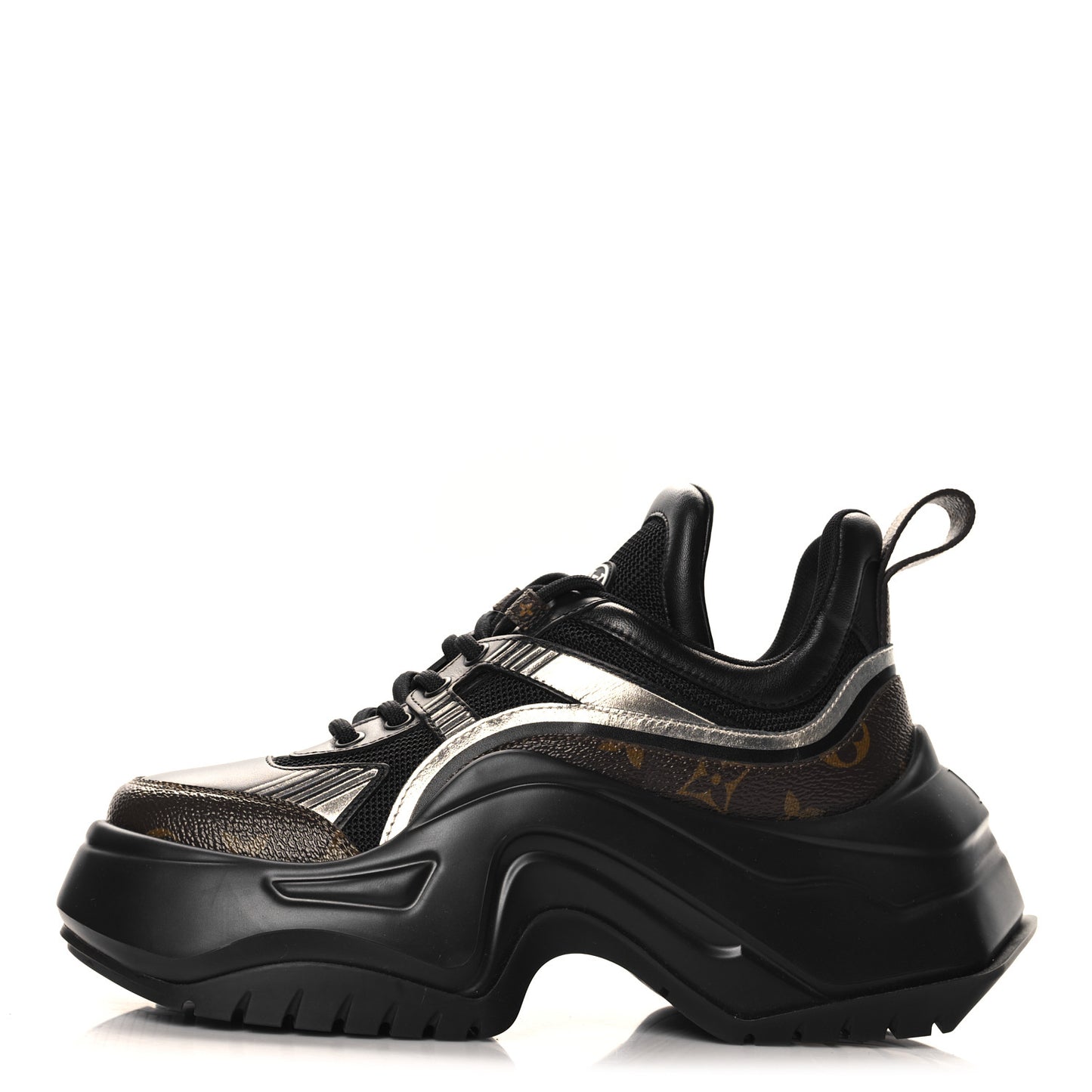 Calfskin Monogram LV Archlight 2.0 Platform Sneakers 37 37 Black