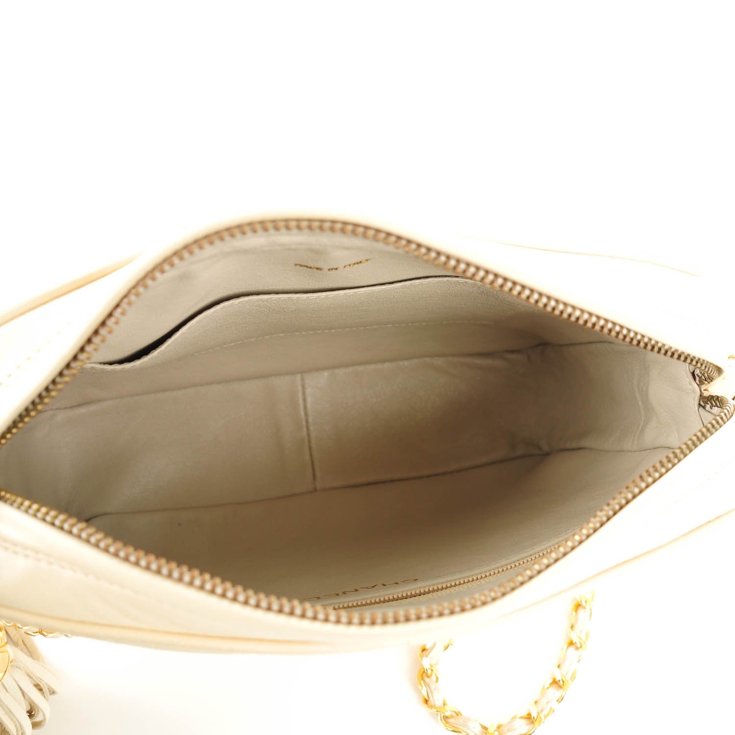 Chanel Lambskin Quilted Camera Case Beige Clair 5 of 9