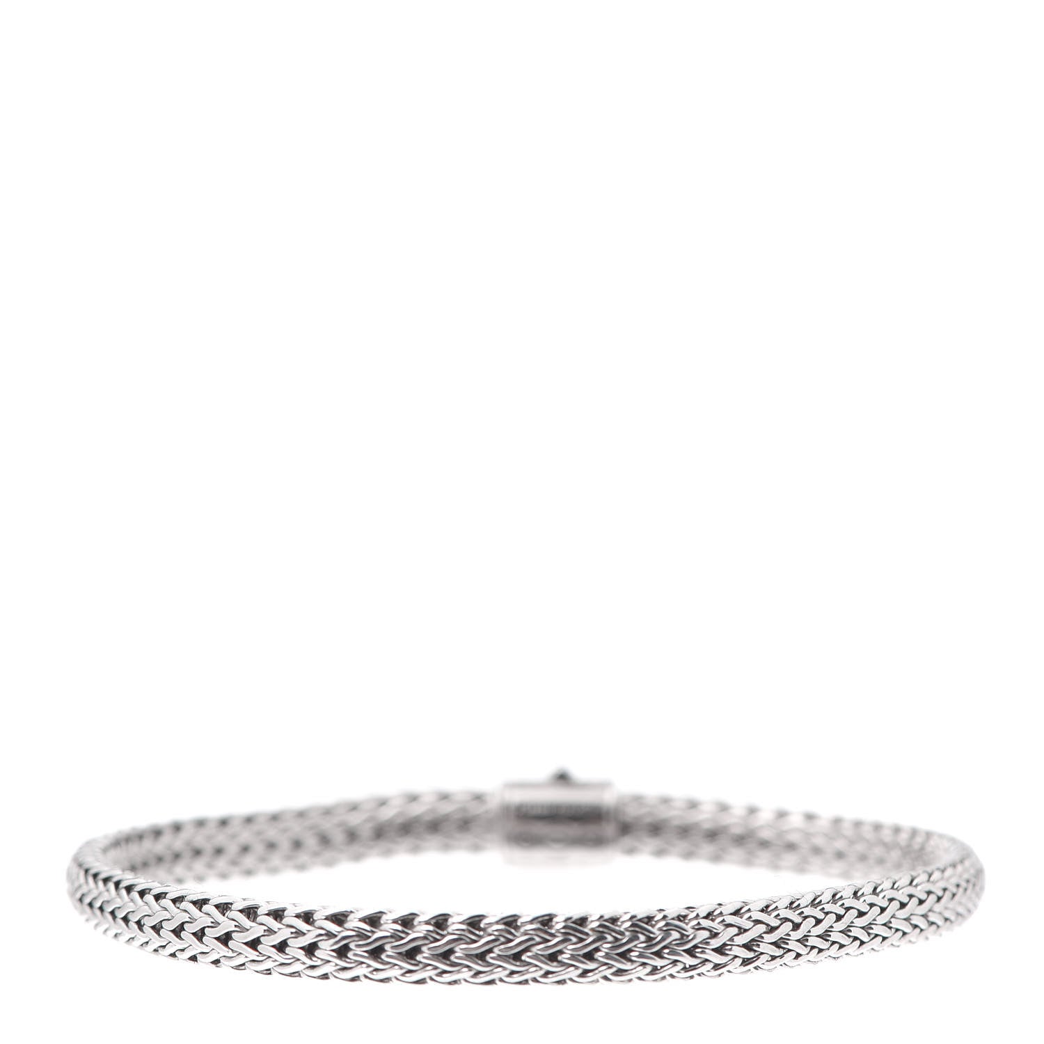 John Hardy Sterling Silver Tsavorite 5mm Classic Chain Bracelet 3 of 5