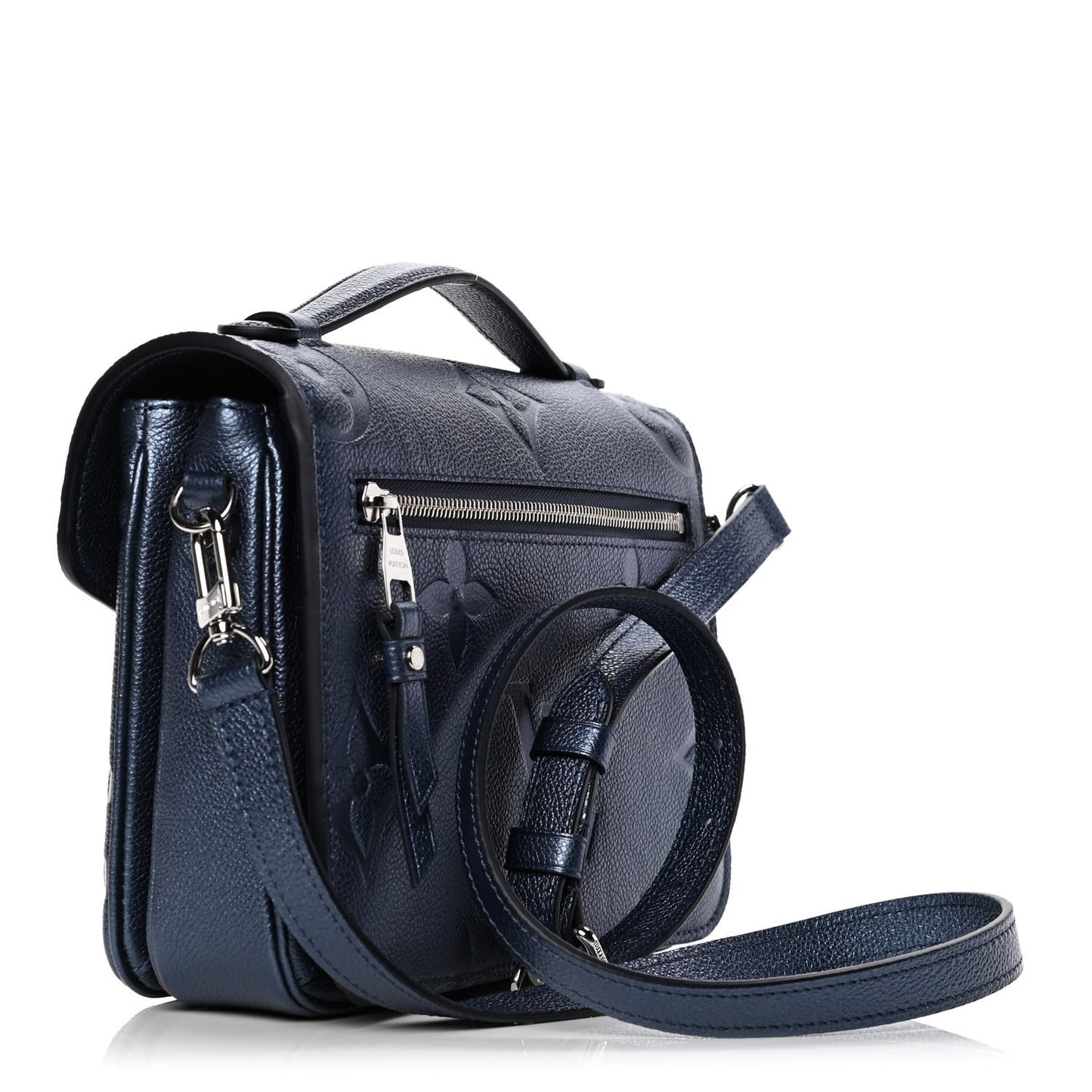 Metallic Empreinte Monogram Giant Pochette Metis Navy Nacre
