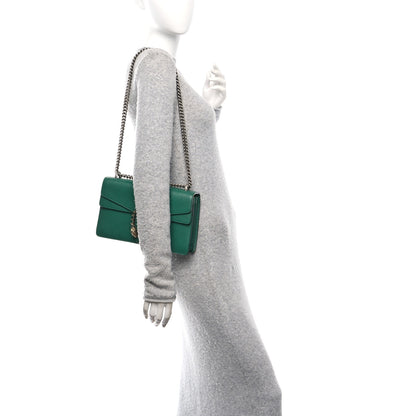 Gucci Dollar Calfskin Crystal Small Dionysus Shoulder Bag Emerald 2 of 10