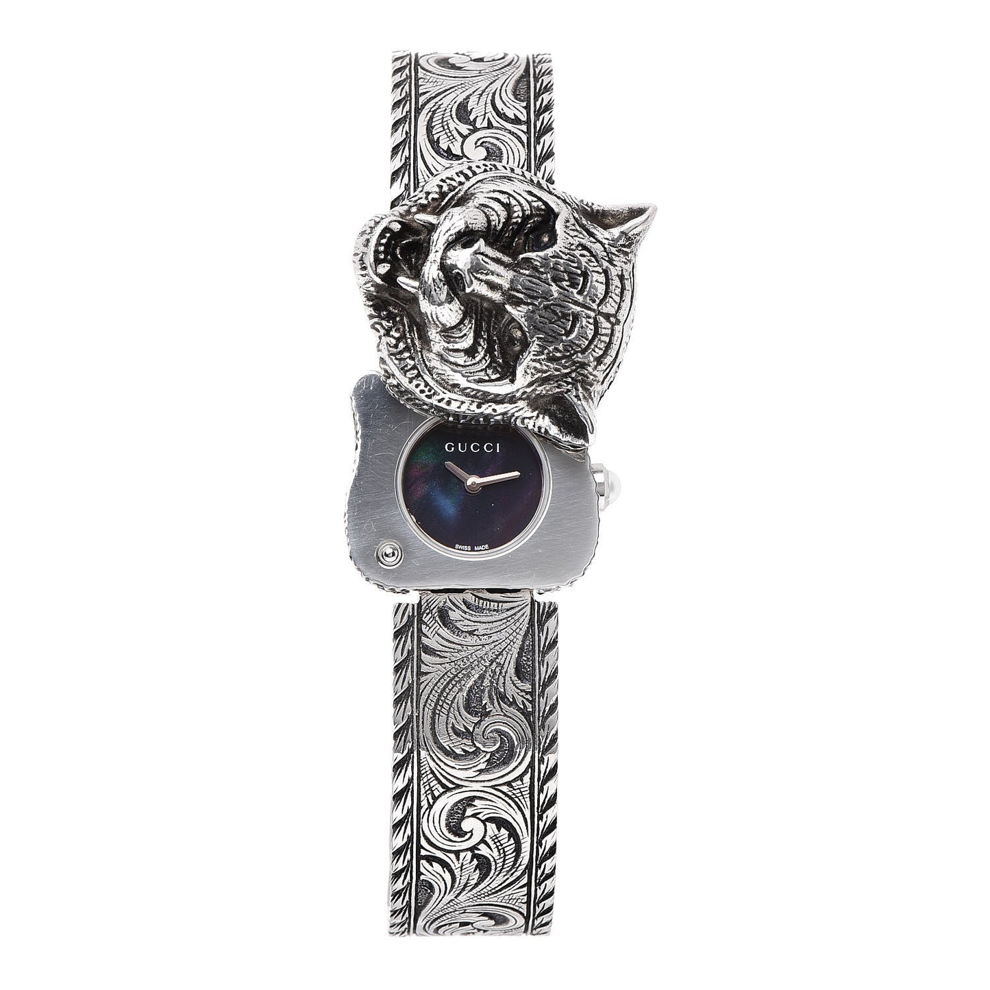 Stainless Steel Black Mother of Pearl 22mm Le Marche Des Merveilles Secret Quartz Watch