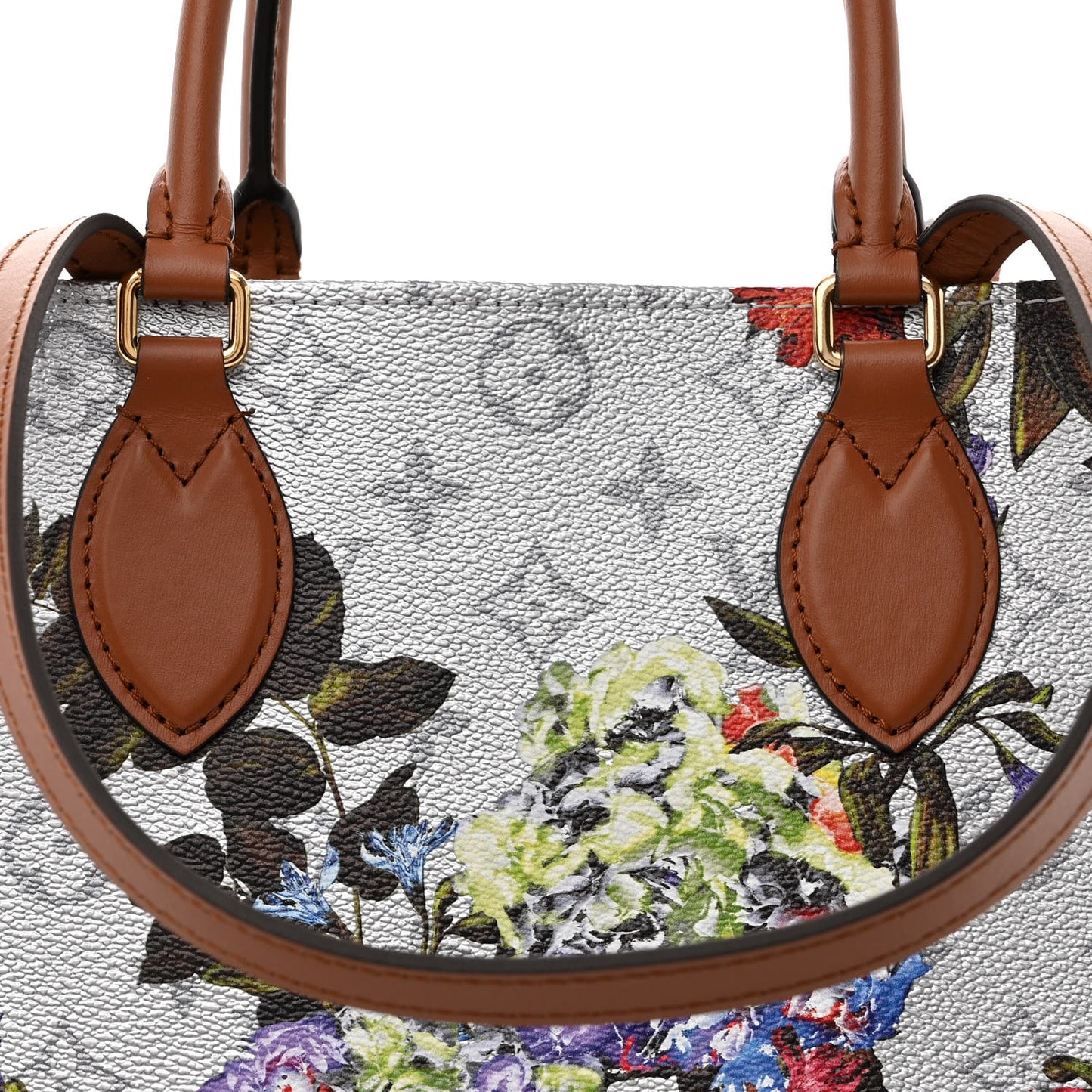 Metallic Monogram LV Garden OnTheGo MM Silver