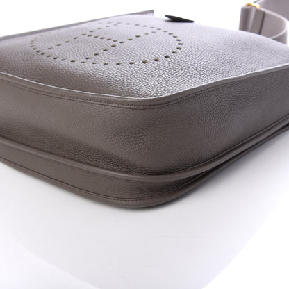 Hermes Taurillon Clemence Evelyne III GM Etain 8 of 10
