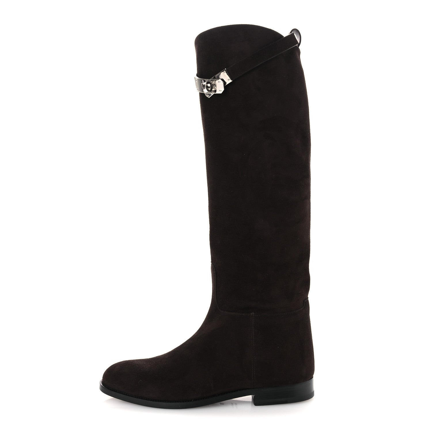 Hermes Suede Kelly Jumping Boots 38 Marron Ebene 1 of 11