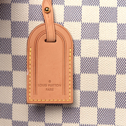 Louis Vuitton Damier Azur Graceful MM Rose Ballerine 8 of 14